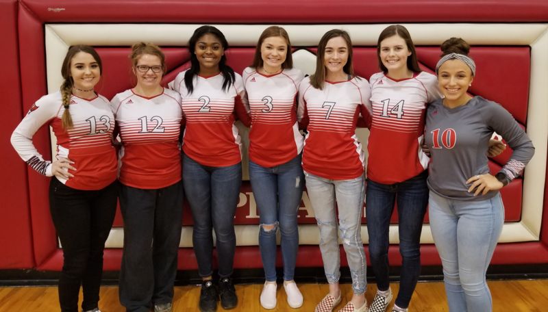 Jaycee Summers, Allyson Bean, Malaysia Jones, Raegan Chance, Kayla McNeil, Aleigha Raymer, & Bree-Anne Clark.
